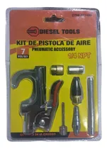 Comprar Kit De Accesorios Para Compresor De Aire 7 Pzas Diesel Tools