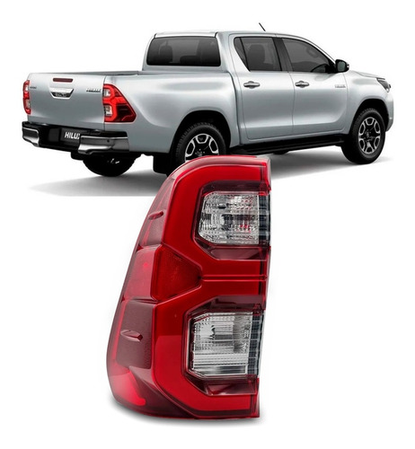 Lanterna Traseira Hilux Pick-up 2021 2022 Com Led