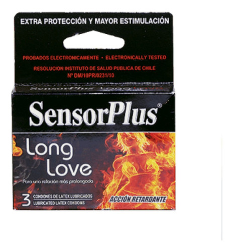 Caja 3 Condones Retardantes Sensor Plus 