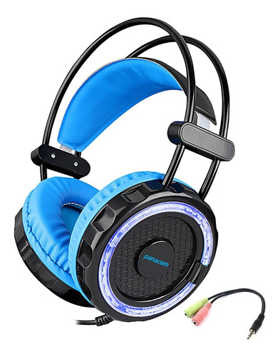 Auricular Headset Gamer + Microfono Pc Ps4 Xbox + Adaptador