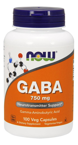 Agora Alimentos Gaba 750mg - 100 Vcaps