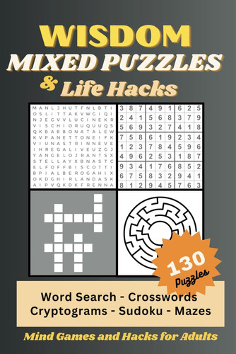 Libro: Wisdom Mixed Puzzles & Life Hacks: Mind Games And For