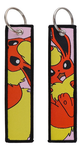 Llavero Colgante Cadena Eevee Pokemon Flareon Ash Gamebo