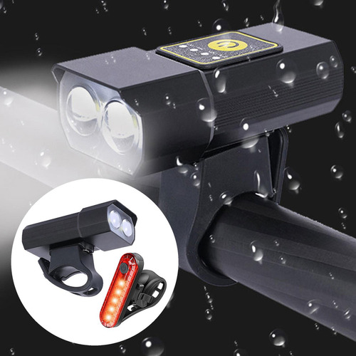 M Linterna De Luz Delantera De Bicicleta Con Con Luz Trasera