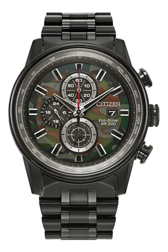 Reloj Citizen Nighthawk Para Caballero Color de la correa Negro Color del bisel Negro Color del fondo Verde