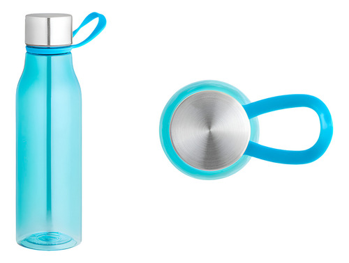 Garrafa Squeeze De Água Academia 590ml Cor Azul-claro