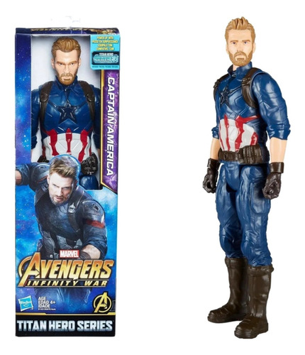 Muñeco Marvel Capitan America De 30cm Hasbro 