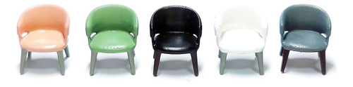 2 Sillón En Miniatura A Escala 1:64 Para Modelos De Gris