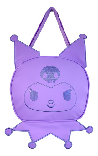 Mochila De Llantas Lonchera Y Lapicera Hello Kitty, Kuromi 5 Lila Kuromi