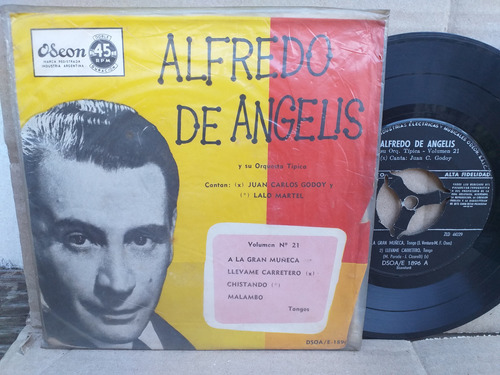 Alfredo De Angelis - Felicidad - Ep De Vinilo Tango Vol.16