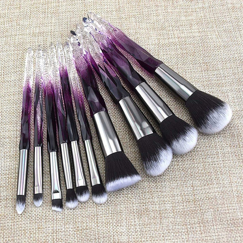 Juego De Brochas De Maquillaje De Cristal Regalo De Belleza
