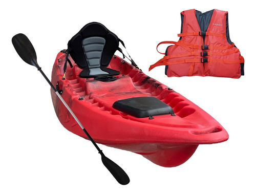 Kayak Poseidon Respaldo Chaleco Y Remo Explorer Pro Shop 