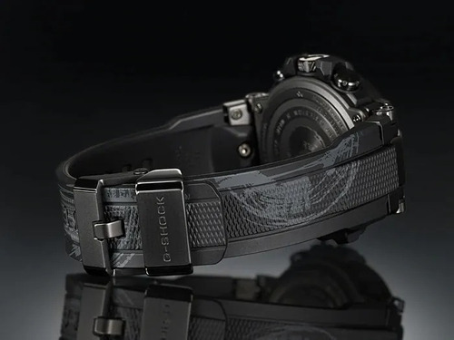Reloj Casio G-shock Mt-g Toughmvt Solar Mtg-b1000tj-1a Color de la correa Negro/Camuflaje Color del bisel Gris oscuro Color del fondo Gris oscuro