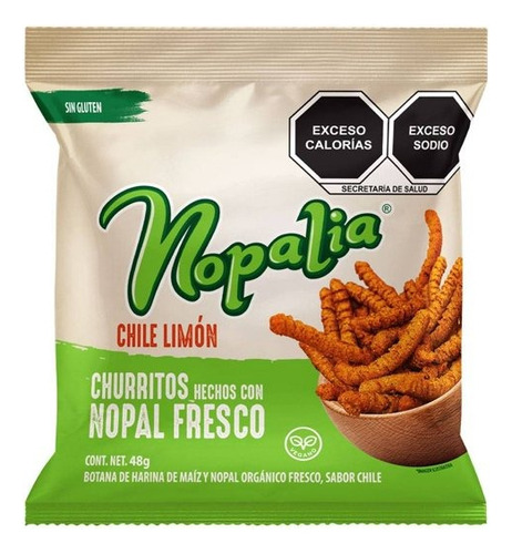 16 Pzas Churritos Nopalia Chile Limón 48 G