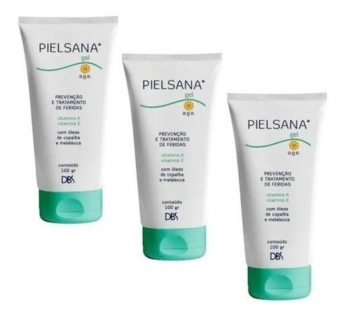 Kit C/3 Gel Pielsana A.g.e. Girassol Dermoprotetor 100g Dbs 