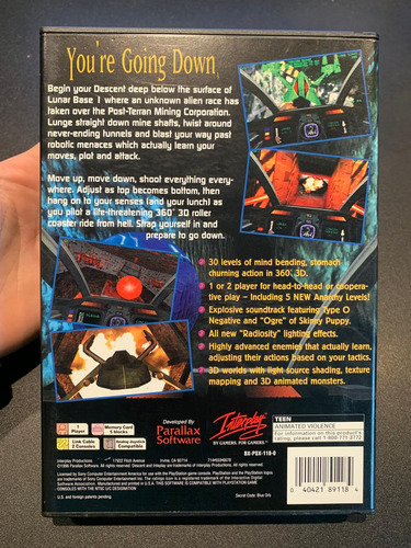 Descent Long Box Playstation Ps1 (Usado)