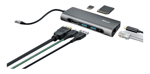 Adaptador Multipuerto Usb-c 7 En 1 Trust