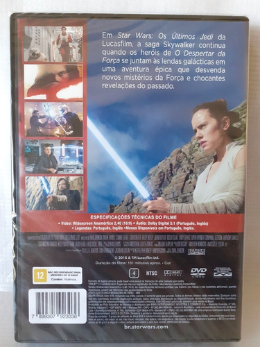 Star Wars: Los últimos Jedi - DVD - Mark Hamill