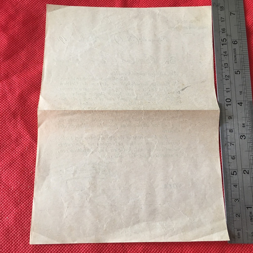 Antiguo Documento Juan M. Filartigas 1918 Vanguardia Uruguay (Usado)