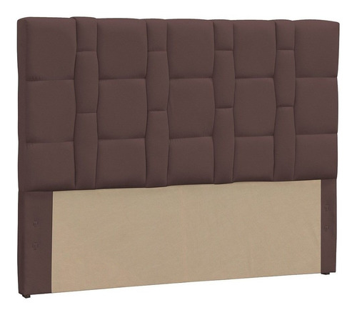  Cabeceira de cama box D'Monegatto Carlotta 2 corpos/Queen 160cm x 125cm Suede marrom