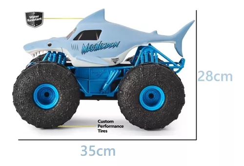 Monster Jam Controle Remoto Anda Em Qualquer Terreno Tubarão