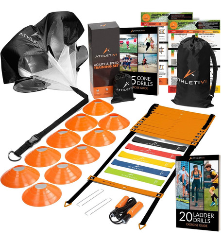 Juego Entrenamiento Velocidad Agilidad Kit Escalera Fijo