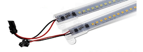 01 Barra De Led 2835 110 V - 1 Metro C/ Calha - Branco Frio