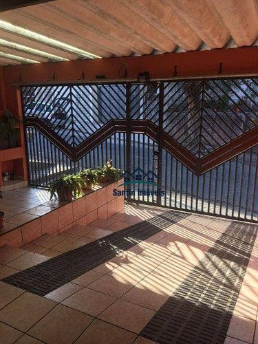 Imagem 1 de 29 de Sobrado Com 3 Dormitórios, Cozinha, Sala , Espaço Gourmet, Quintal, 02 Wc, 03 Vagas À Venda, 188 M² Por R$ 485.000 - Vila Guaraciaba - Santo André/sp - So0435