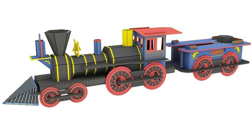 Construye Una Locomotora 3d, Libro+maqueta