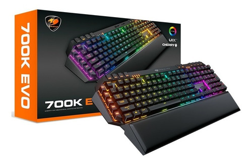 Imagen 1 de 10 de Teclado Mecánico Gamer Cougar 700k Evo Cherry Mx Rgb