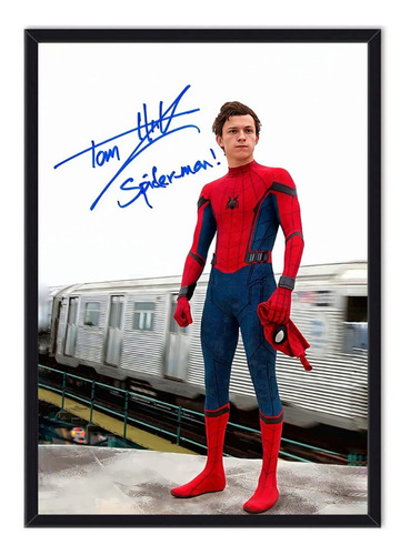 Cuadro Enmarcado - Póster Tom Holland - Spiderman 
