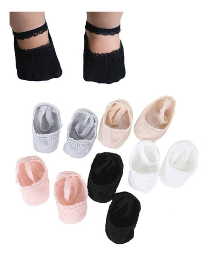 Calcetines De Encaje Para Bebés, Calcetines Antideslizantes