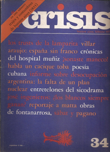 Revista Crisis Nº 34 Febrero 1976