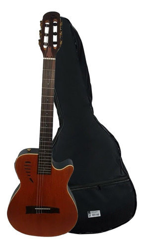 Violão Elétrico Flat Marquês Vn-11 Mogno C/ Bag Luxo Oferta