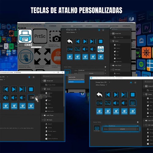 Stream Deck E Macro Led Com 15 Teclas Automação E Streaming