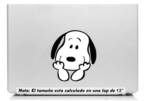 Vinil Sticker Laptop 15cm Snoopy Cachorro Feliz L2-38