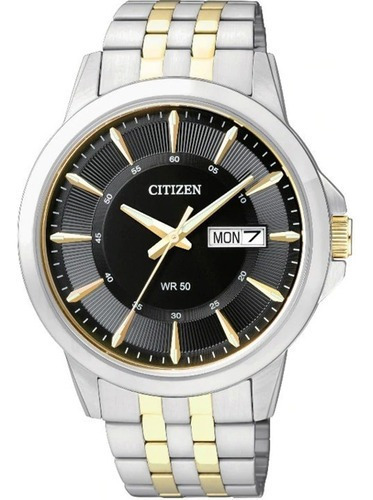 Reloj Citizen Quartz Analog Bf201852e Hombre Color de la malla Plateado/Dorado Color del bisel Plateado Color del fondo Negro 60676