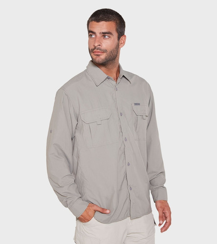 Camisa De Hombre Ml Con Protección Uv Botsuana - Montagne