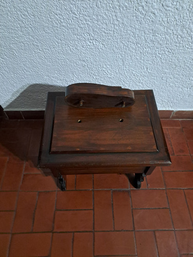 Zapatero Cajón Botinero Lustra Botas Antiguo Marrón Oscuro (Usado)