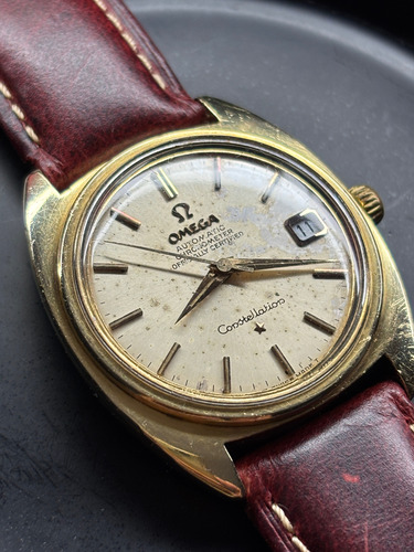 Reloj Omega Constellation Automático Café Dorado Beige (Usado)