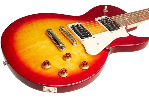 Guitarra eléctrica Cort Cr Series Cr100 Cherry Red Burst