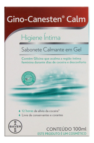 Sabonete Gel Íntimo Gino-Canesten Calm Caixa 100ml