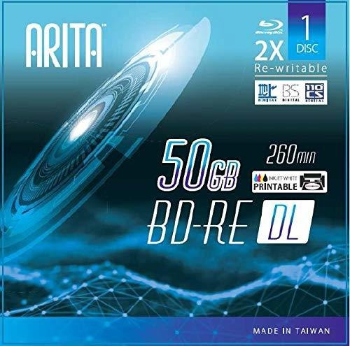 3 Pack Arita Bd-re Dl Rewritable 50gb Double Layers 2x 260mi
