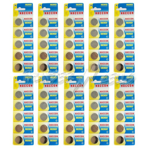 50 Pc Ecr2032 Cr2032 3v Litio Batería Coincell Botón Ahora N