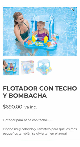 Flotador Con Techo Para Bebé