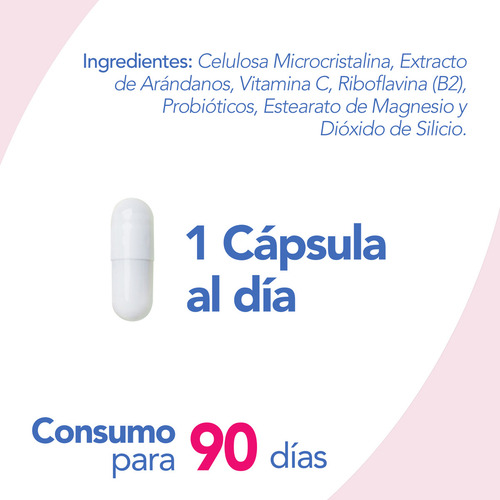 Fem | Probióticos Para La Mujer + Extracto de Arándanos | 90 Softgels | Formula Patentada | Natgel