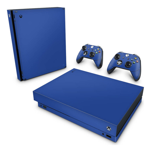 Skin Para Xbox One X Adesivo - Azul Escuro