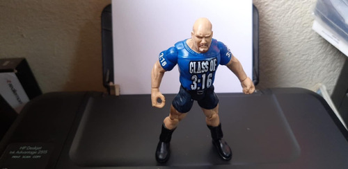 1999 Jakks Titan Tron Wwe Stone Cold Class Figure 16 Cms (Usado)