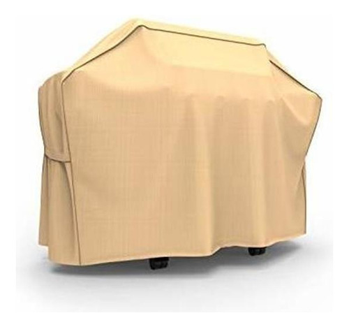 Budge Neverwet Savanna Patio Bbq Grill Cover, Tan, Fits 