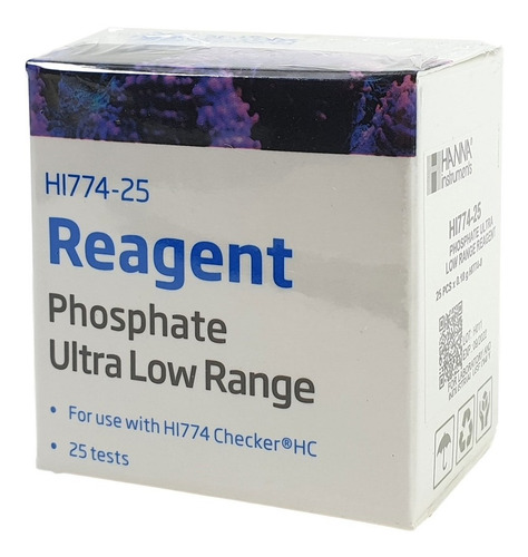 Reactivo Hanna Fosfato Ultra Bajo Rango Hi774-25 Marino Reef